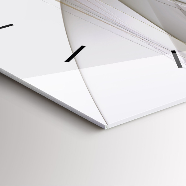 Square wall clock Bright abstraction