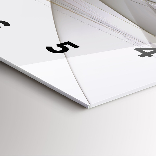 Square wall clock Bright abstraction