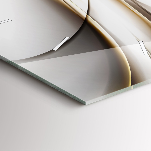 Square wall clock Abstract lines