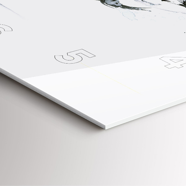 Square wall clock Woman dancing ballet