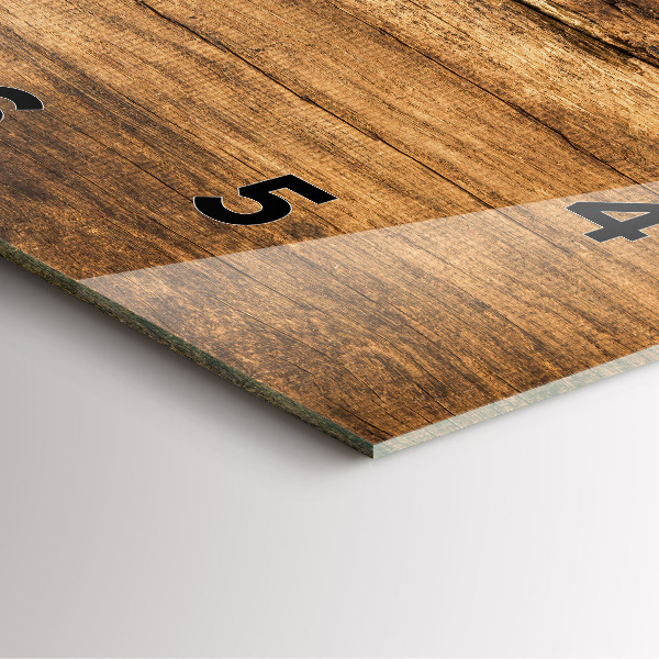 Square wall clock Spoons of spices