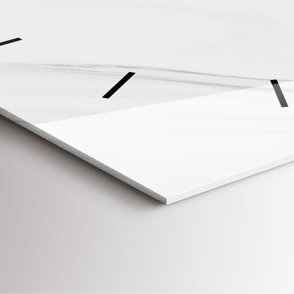 Square wall clock Decorative marble