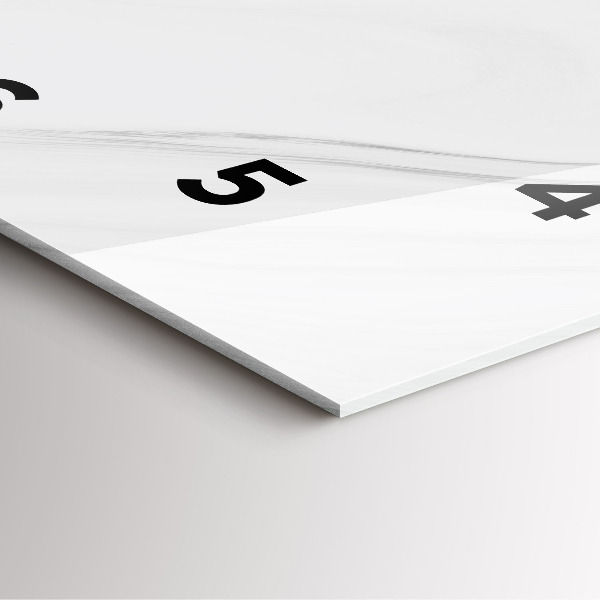 Square wall clock Decorative marble