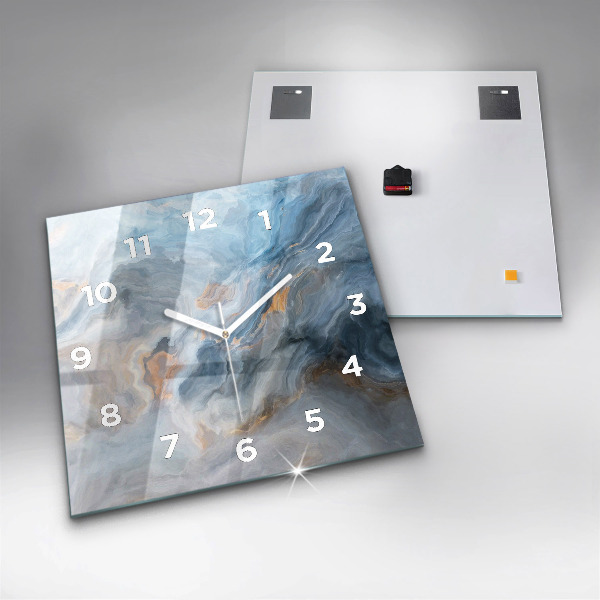 Square wall clock Marble pattern
