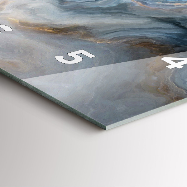 Square wall clock Marble pattern