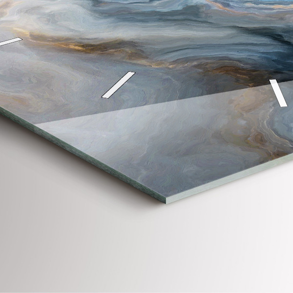 Square wall clock Marble pattern