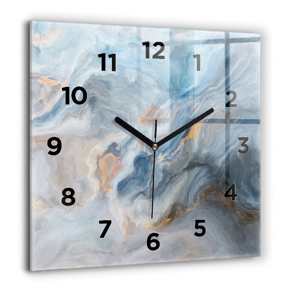 Square wall clock Marble pattern
