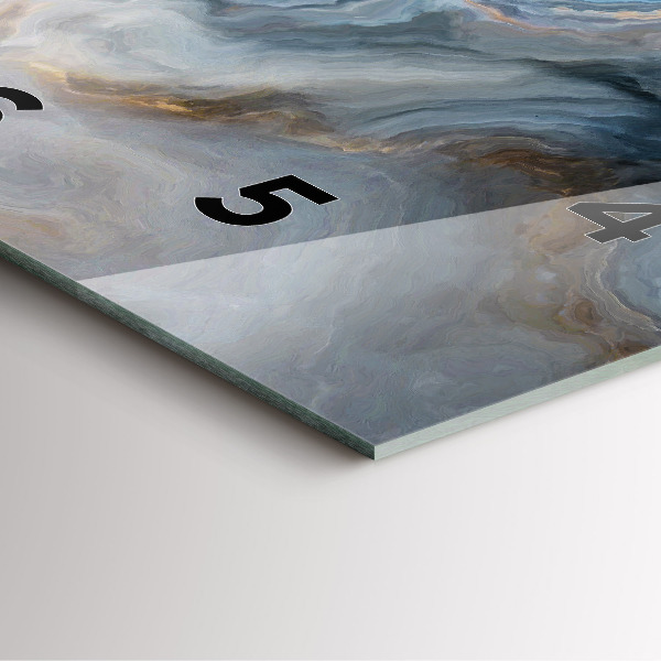 Square wall clock Marble pattern