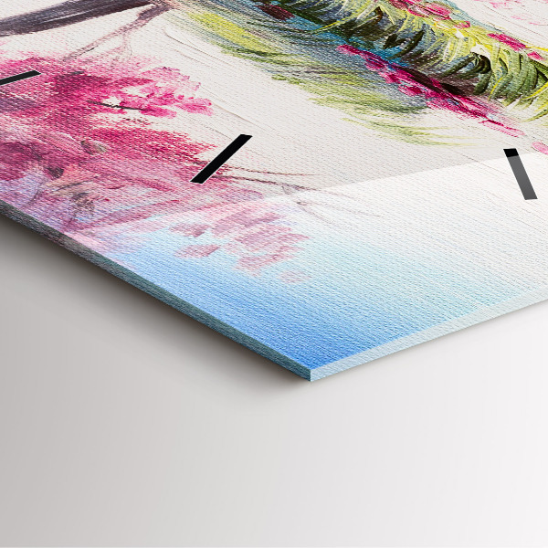 Square wall clock Tree Mosaic