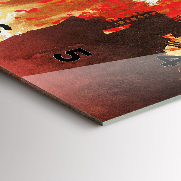 Square wall clock Bride in autumn