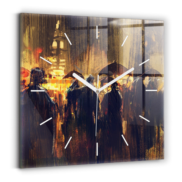 Square wall clock Impressionism in art Market Square