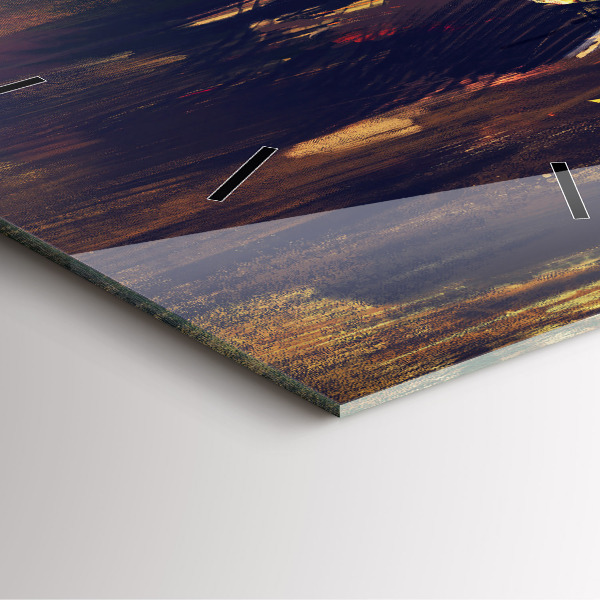 Square wall clock Impressionism in art Market Square