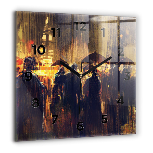 Square wall clock Impressionism in art Market Square