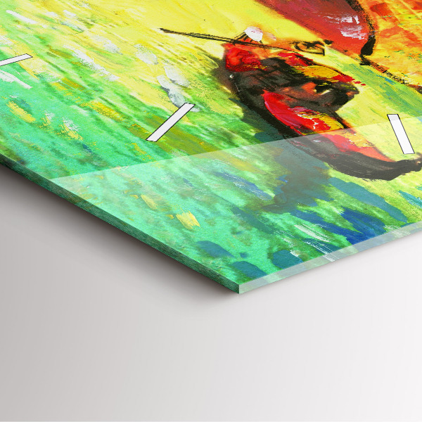 Square wall clock Venice Rialto Bridge