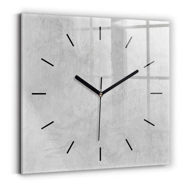 Square wall clock Stone wall