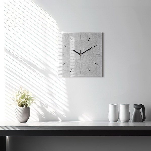 Square wall clock Stone wall