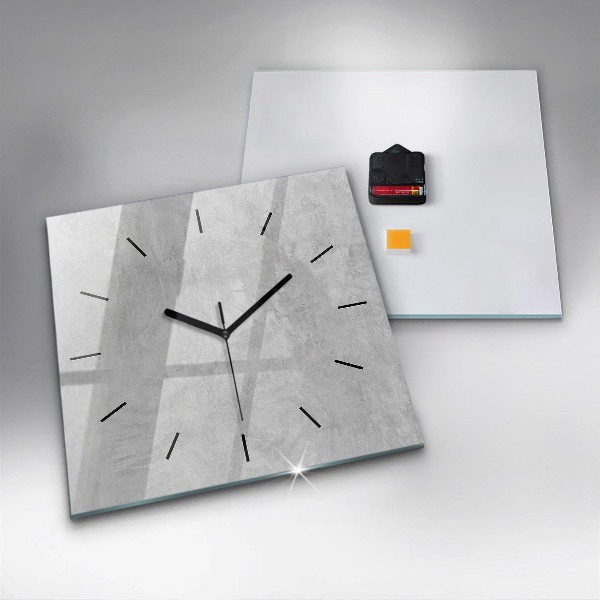 Square wall clock Stone wall