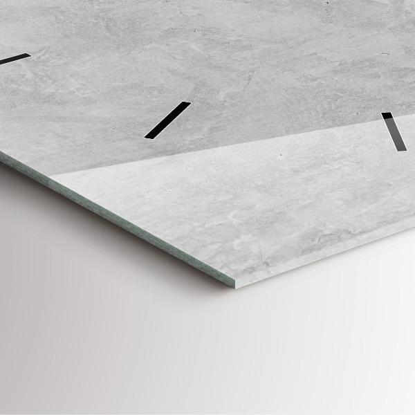 Square wall clock Stone wall