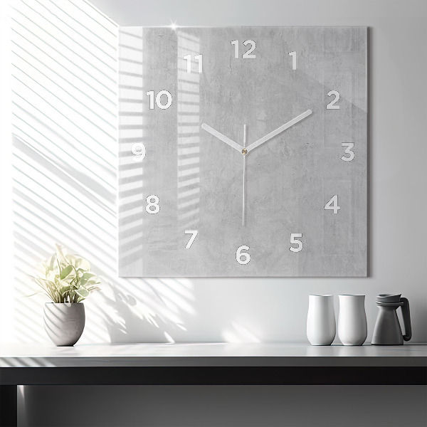 Square wall clock Stone wall
