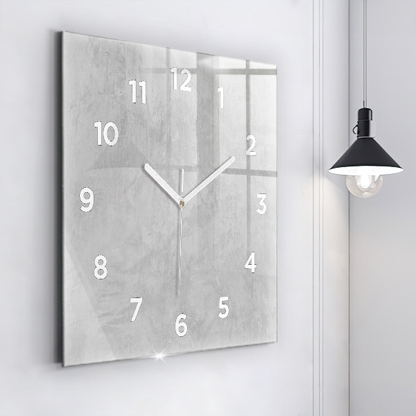Square wall clock Stone wall