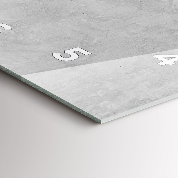 Square wall clock Stone wall