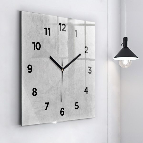 Square wall clock Stone wall