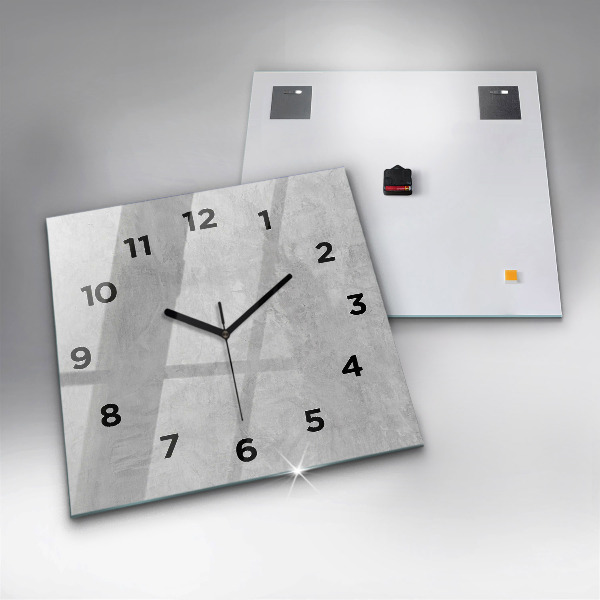 Square wall clock Stone wall