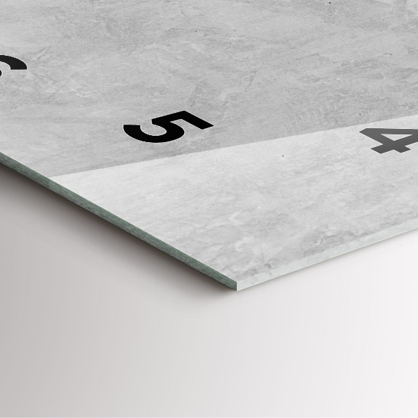 Square wall clock Stone wall