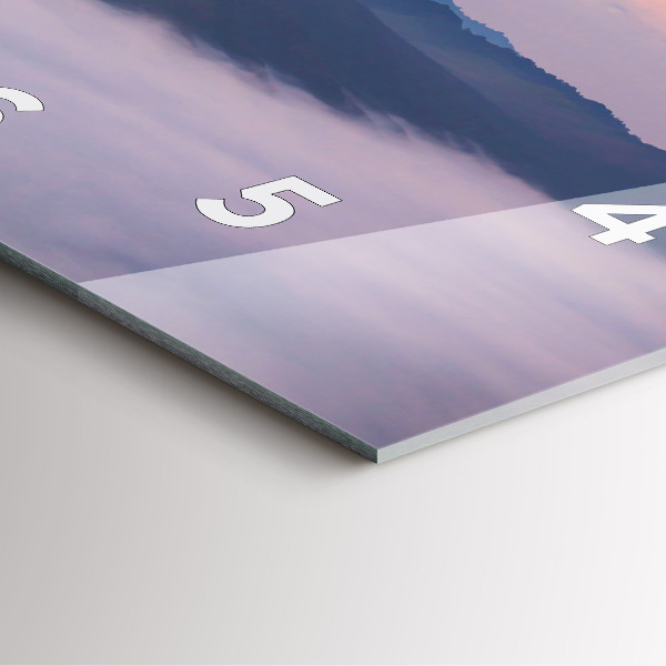 Square wall clock Beautiful Landscape