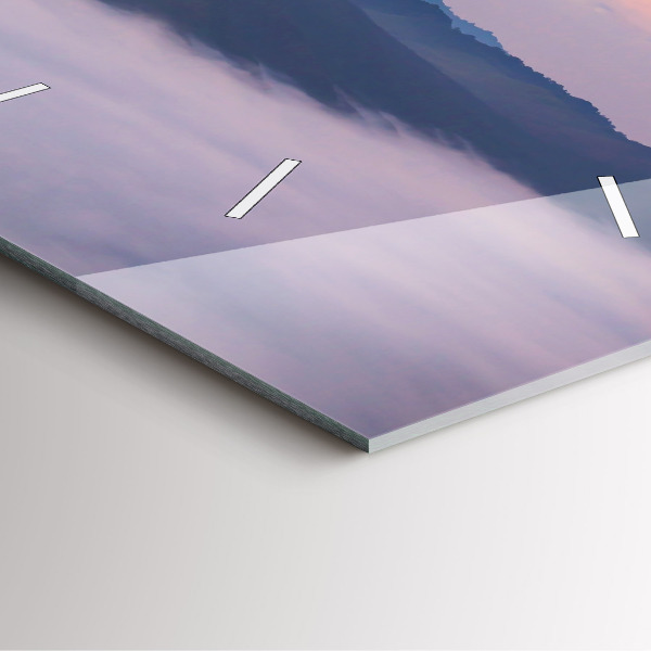 Square wall clock Beautiful Landscape