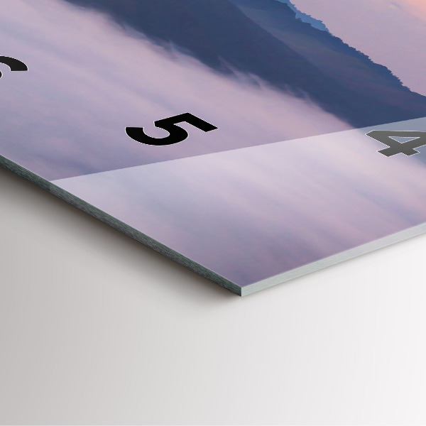 Square wall clock Beautiful Landscape