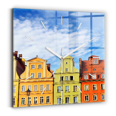 Square wall clock Wroclaw - Old Town