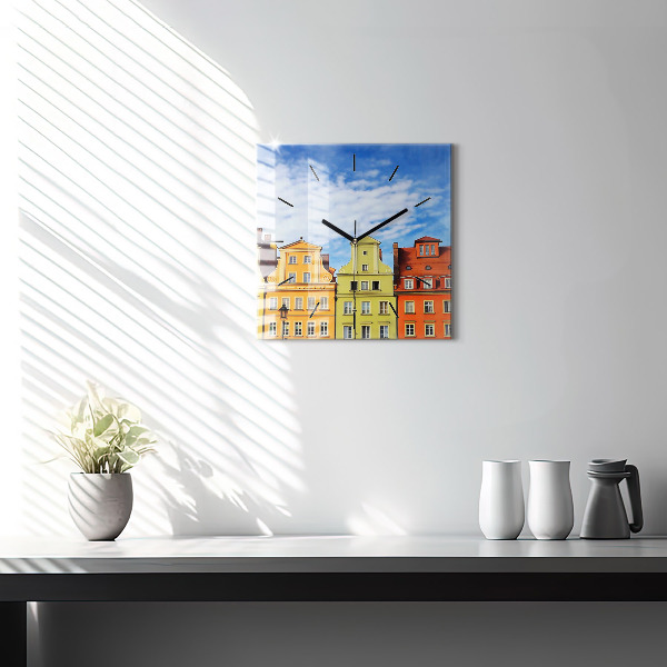 Square wall clock Wroclaw - Old Town