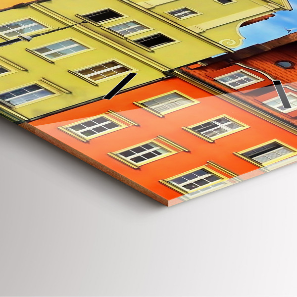 Square wall clock Wroclaw - Old Town