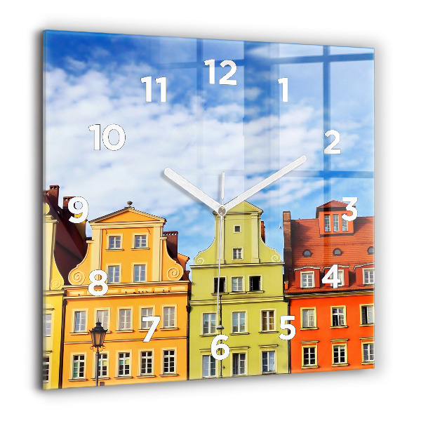 Square wall clock Wroclaw - Old Town