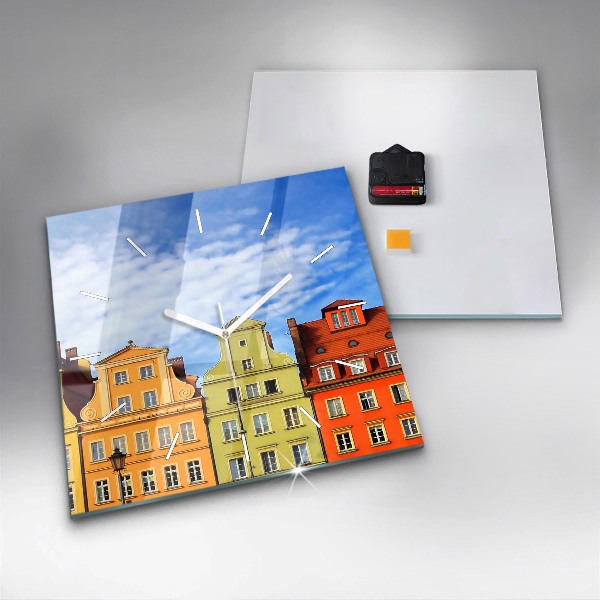 Square wall clock Wroclaw - Old Town