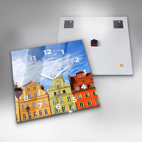 Square wall clock Wroclaw - Old Town