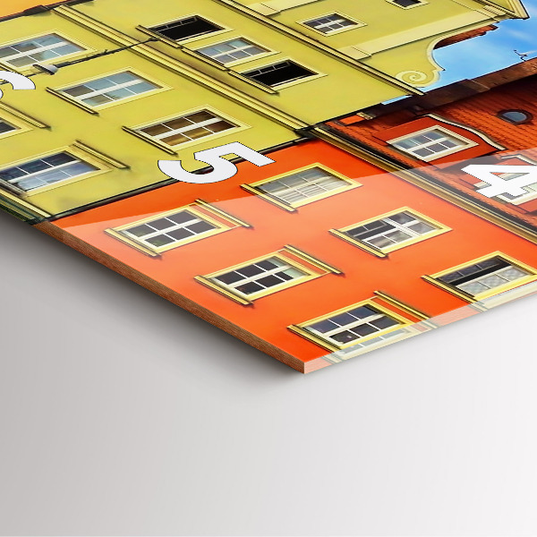 Square wall clock Wroclaw - Old Town