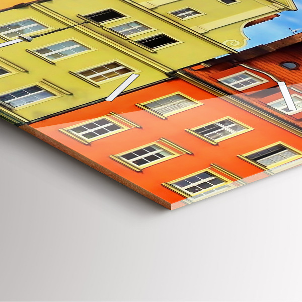 Square wall clock Wroclaw - Old Town