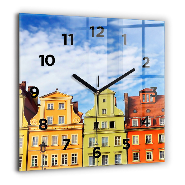 Square wall clock Wroclaw - Old Town