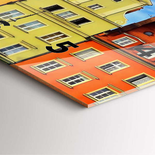 Square wall clock Wroclaw - Old Town