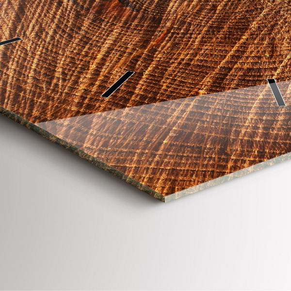 Square wall clock Decorative wood