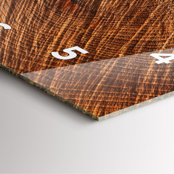 Square wall clock Decorative wood