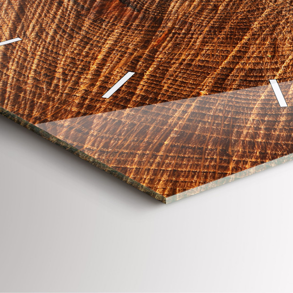 Square wall clock Decorative wood