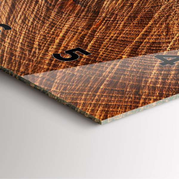 Square wall clock Decorative wood