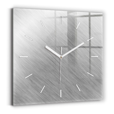 Square wall clock Metal wall