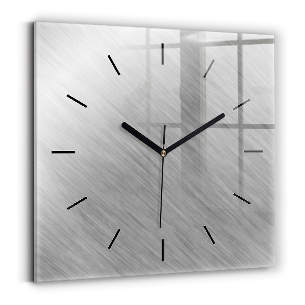 Square wall clock Metal wall
