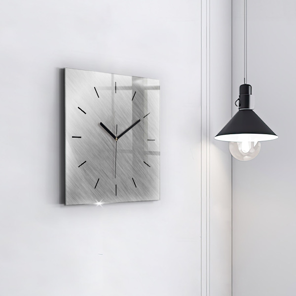 Square wall clock Metal wall