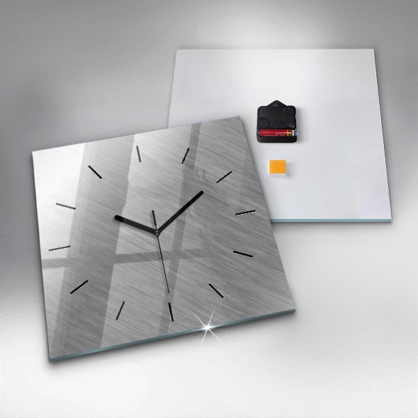 Square wall clock Metal wall