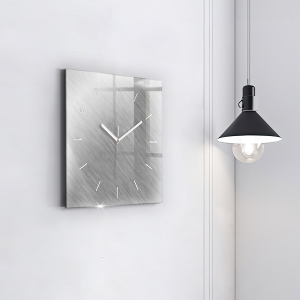 Square wall clock Metal wall